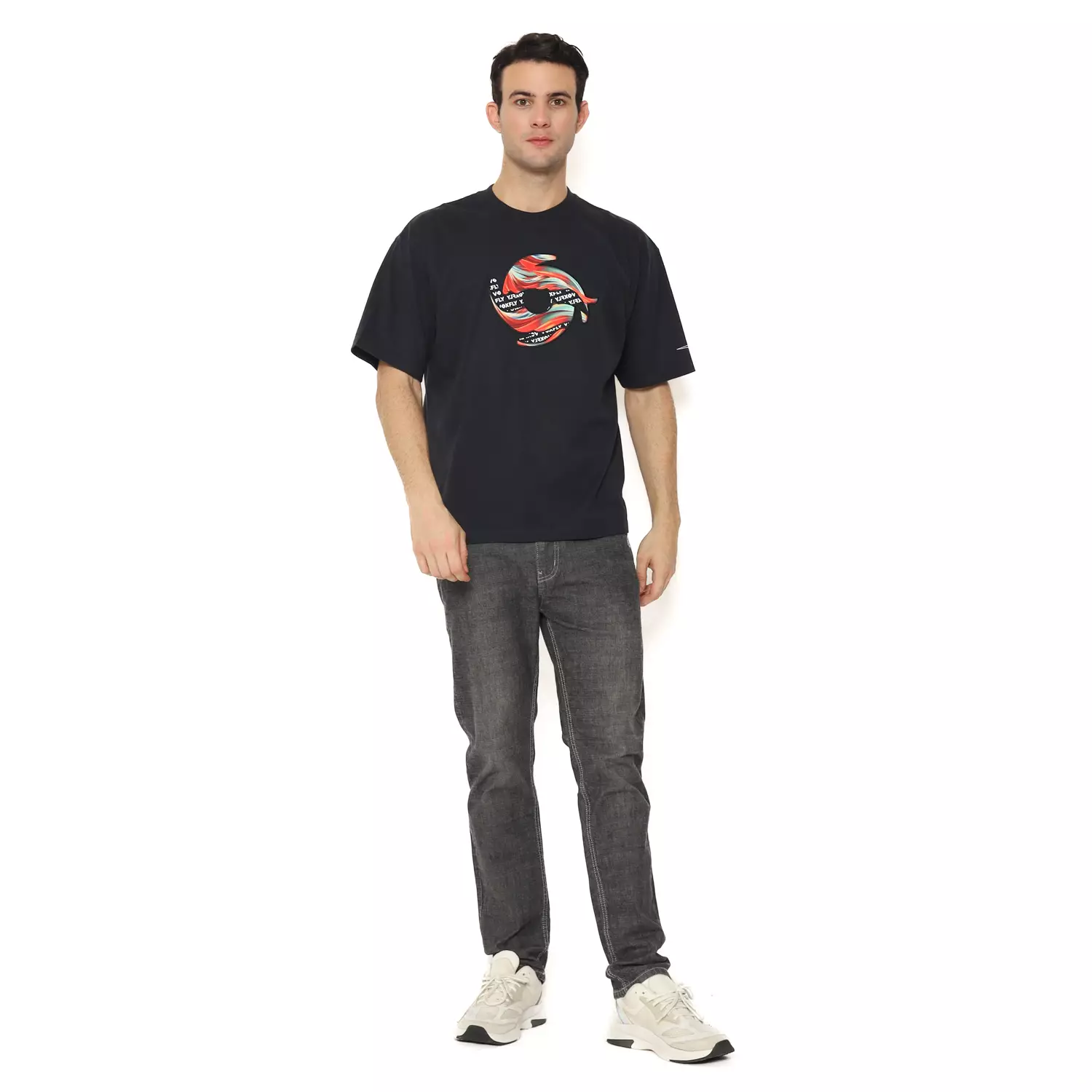 Voxfly Kaos Lengan Pendek Pria Nocturnal Oversize Men Tee Planet Surf