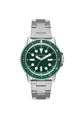 Armani Exchange Leonardo Silver Stainless Steel Watch AX1860 | ZALORA  Philippines