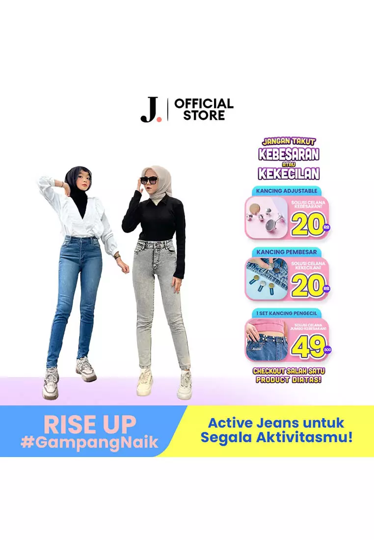 Highwaist Boyfriend Stretch Jeans 204 RISE UP