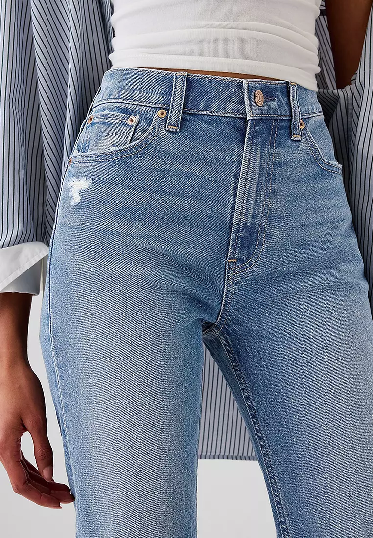 90s Straight High Rise Jeans
