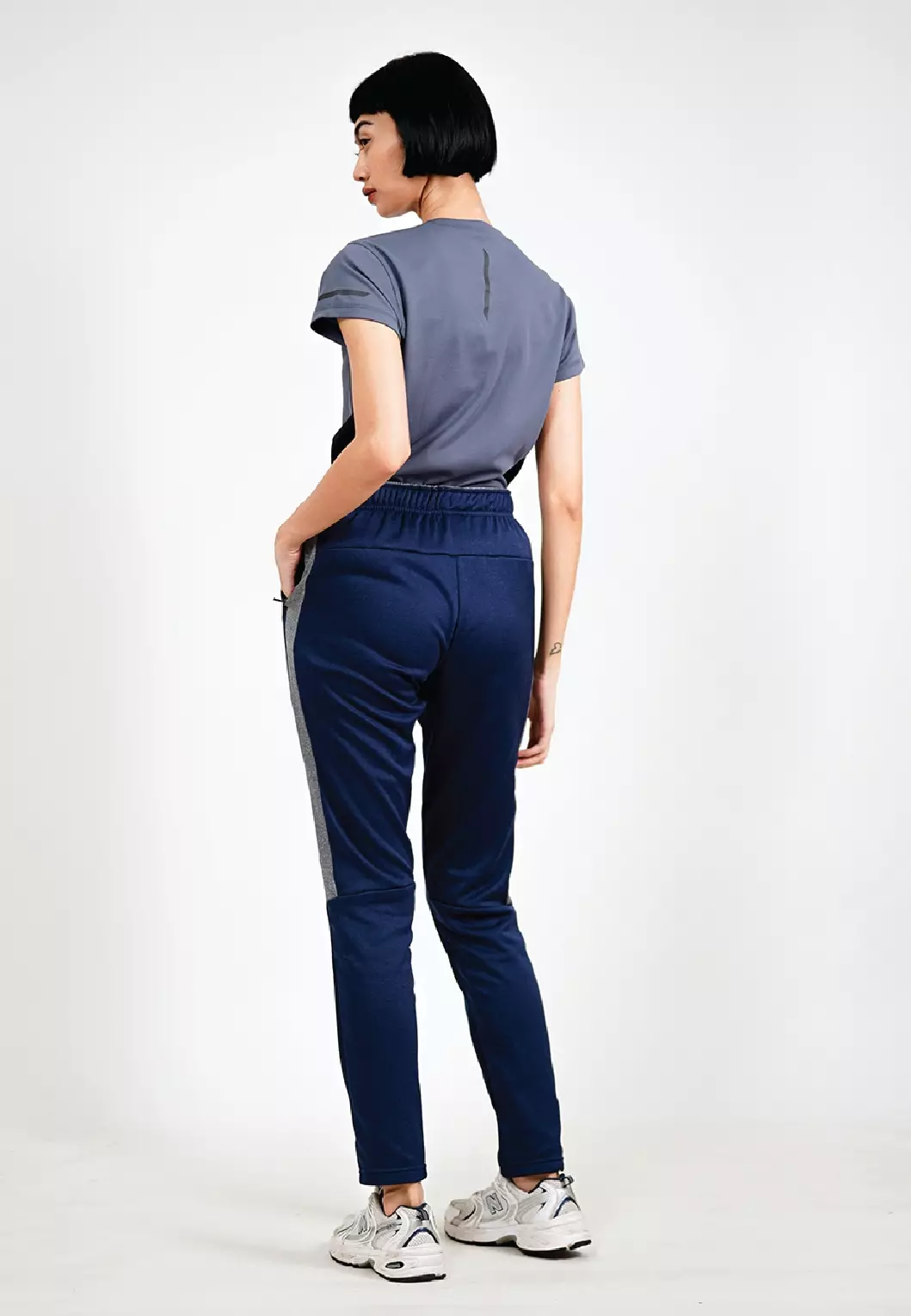 Tiento Setelan Olahraga Wanita Kaos Lari Dry Fit Lengan Pendek Baju Running Celana Panjang Training Gym Fitness Sport Extra Lite