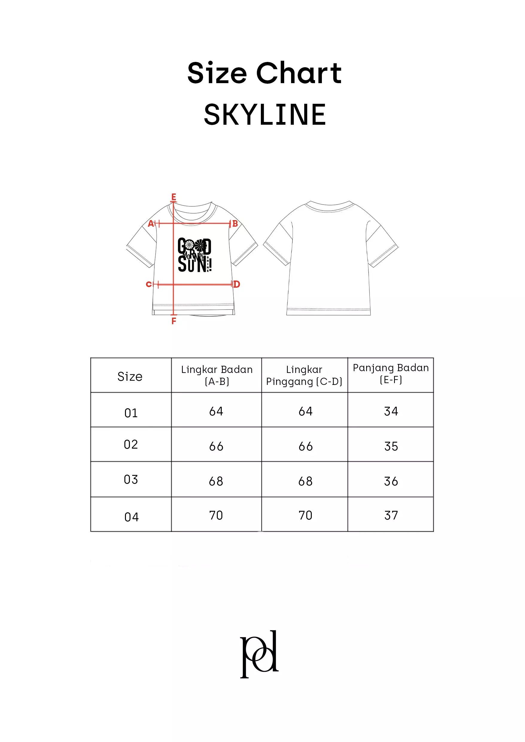 Qna Girl Skyline T-shirt Pendek Anak Lemon