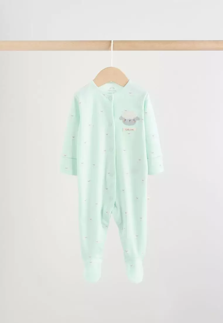 3 Pack Baby Sleepsuits