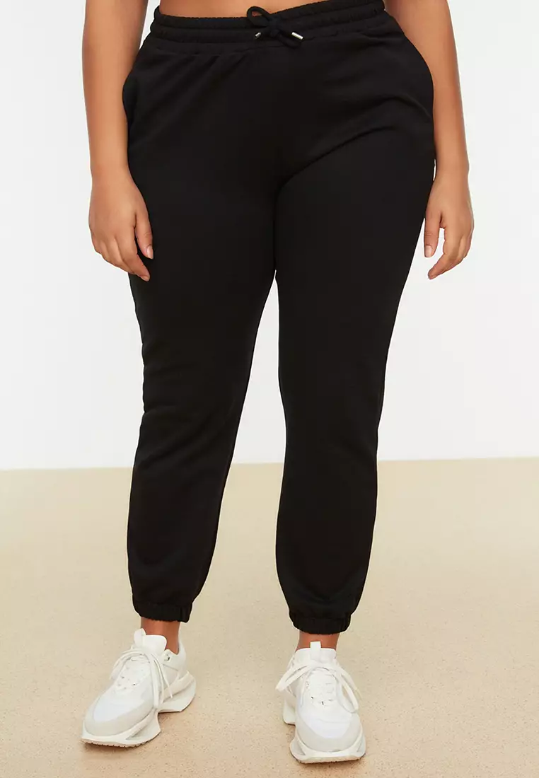 High waisted cheap joggers plus size