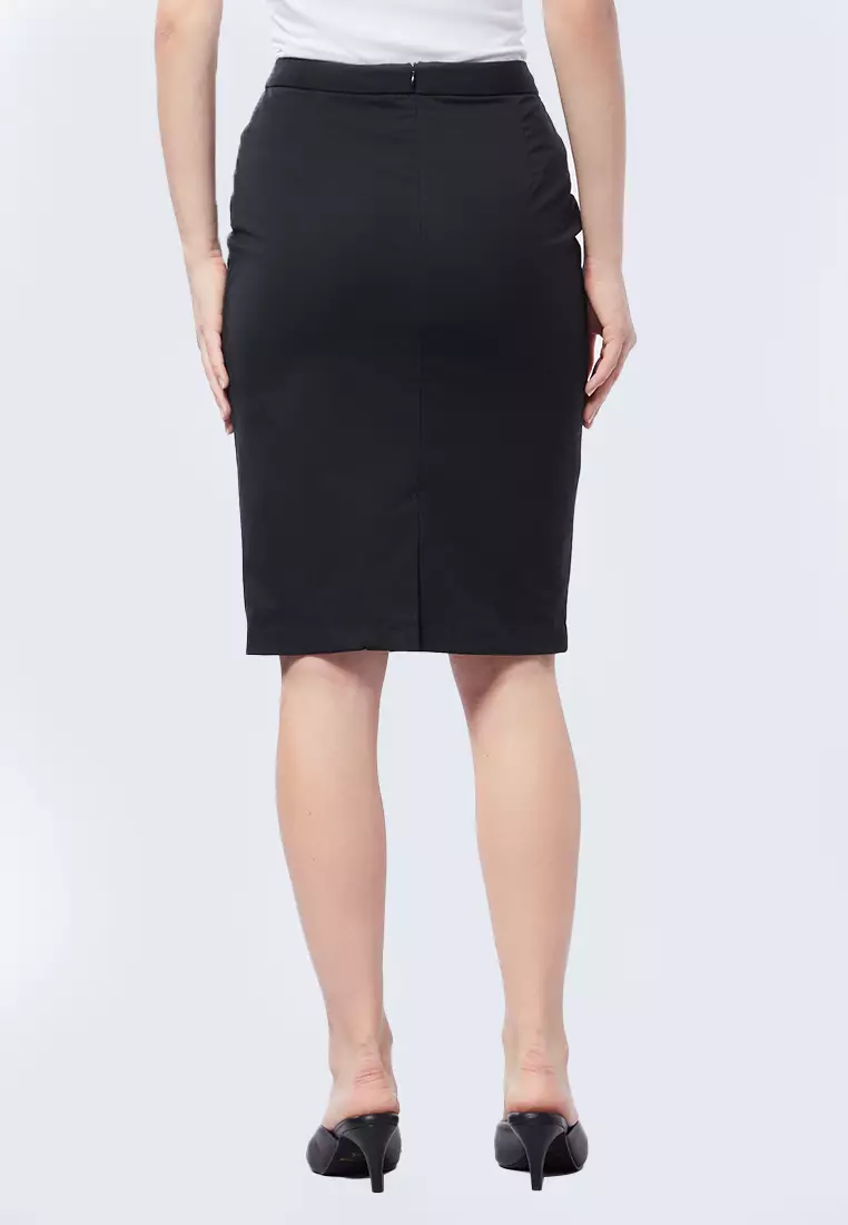 Fitted Basic Pencil Skirt