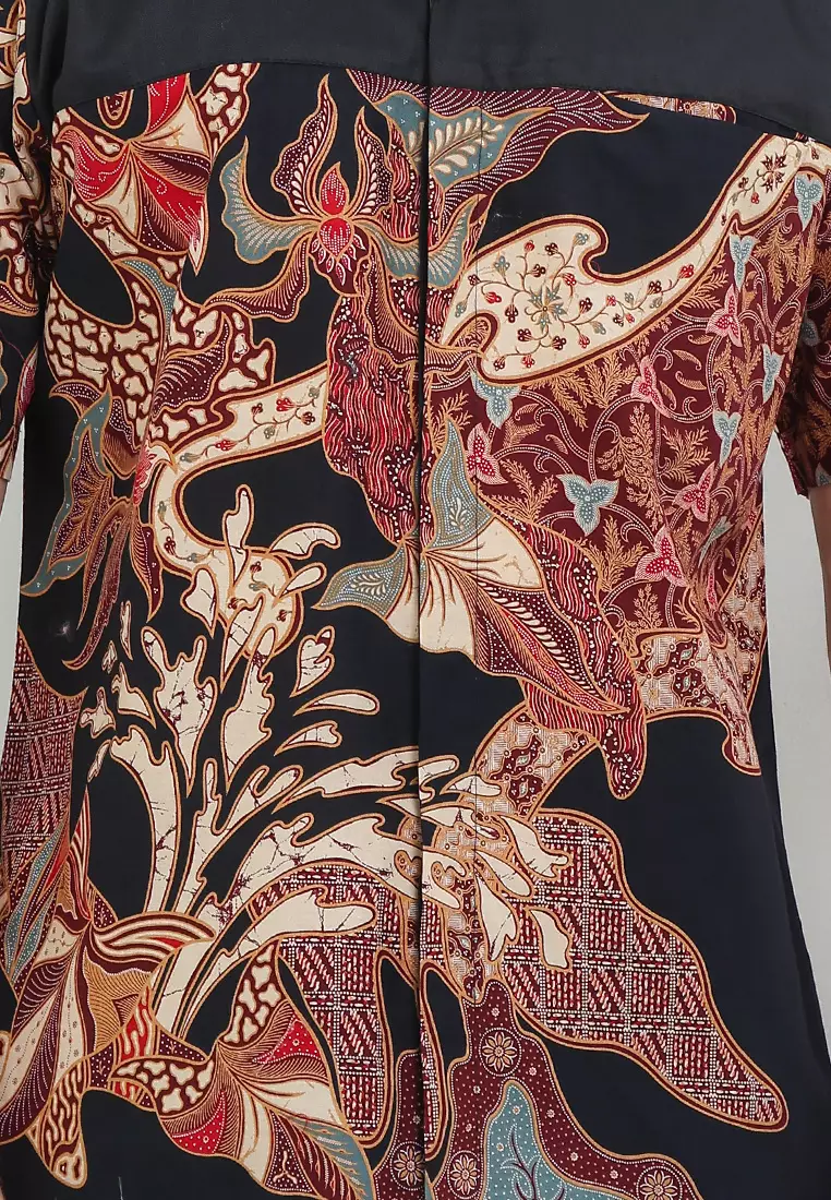 Hem Body Fit Batik Daun