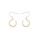 Glamorousky silver 925 Sterling Silver Plated Gold Simple Fashion Lace Geometric Circle Earrings 97B44ACD4F9FDEGS_1
