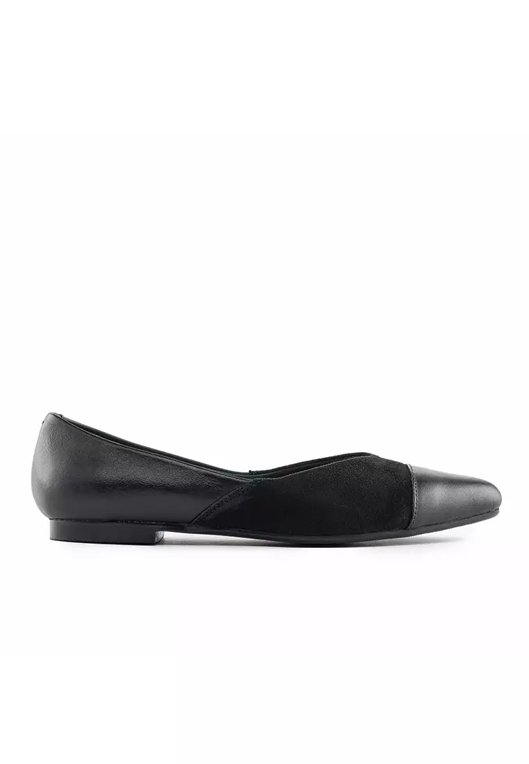 Discount on Bibo  shoes - SKU: Elastic-Bunion Leather Ballet Flats