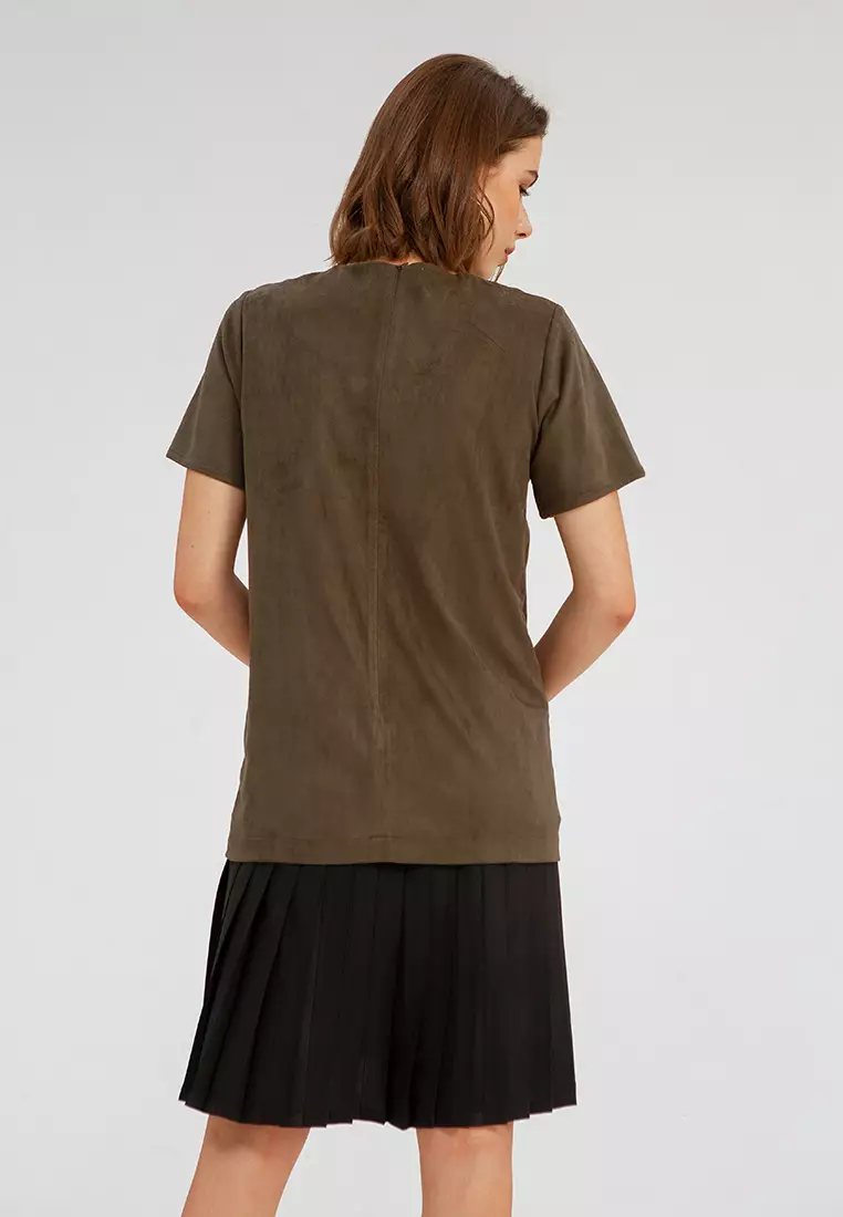 Chloro Plisket Dress GREEN