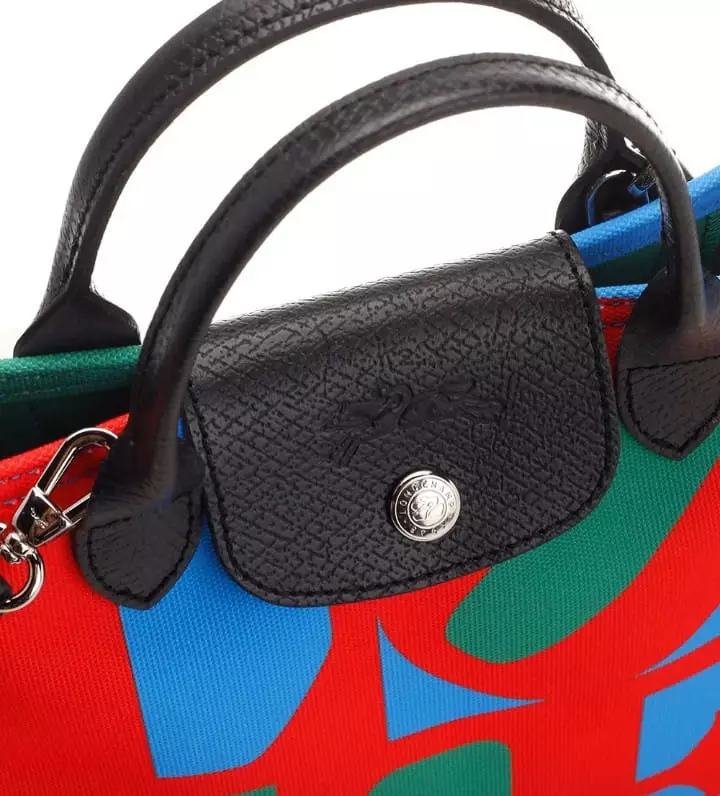 Longchamp X Robert Indiana Crossbody Bag ( Love Biru Merah )
