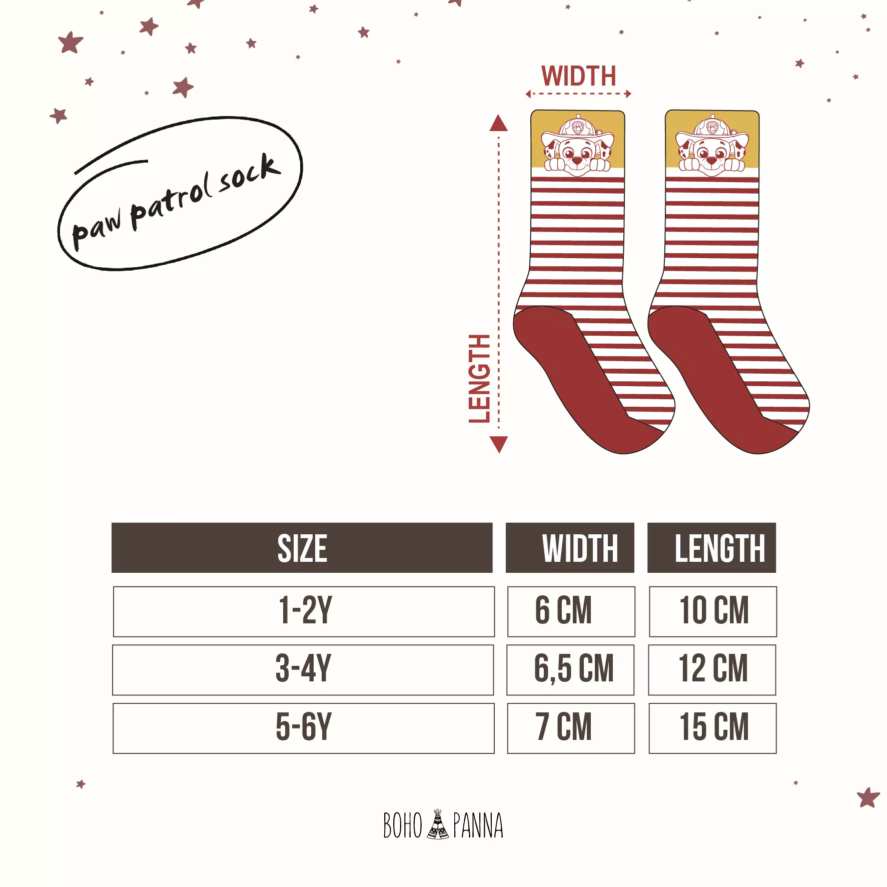 BOHOPANNA - PAW SOCK - PAW PATROL - Kaos Kaki Anak