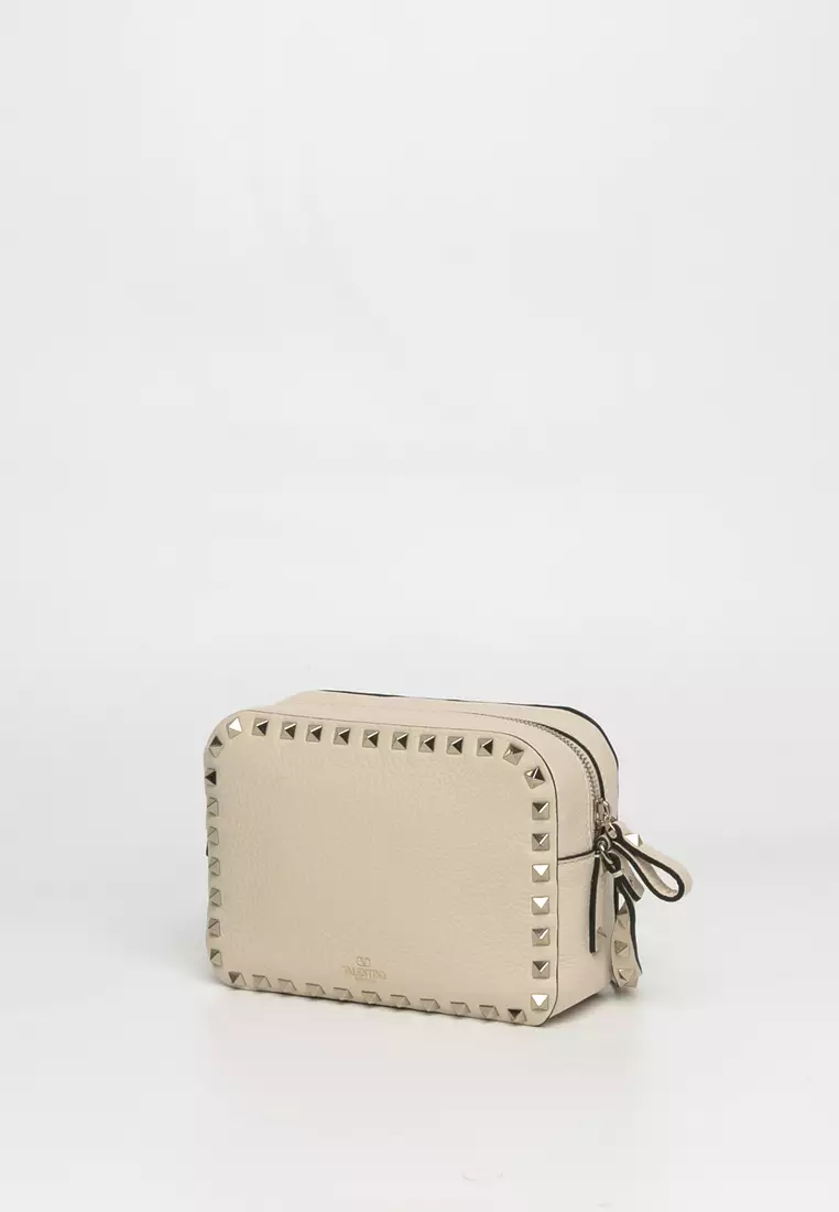 Buy Valentino Small Rockstud Grainy Leather Crossbody Bag Online