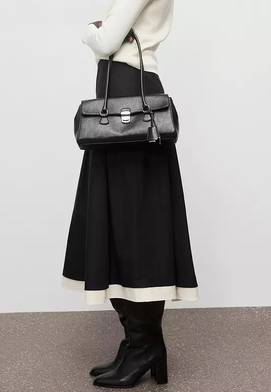 Combined Pleated Skirt