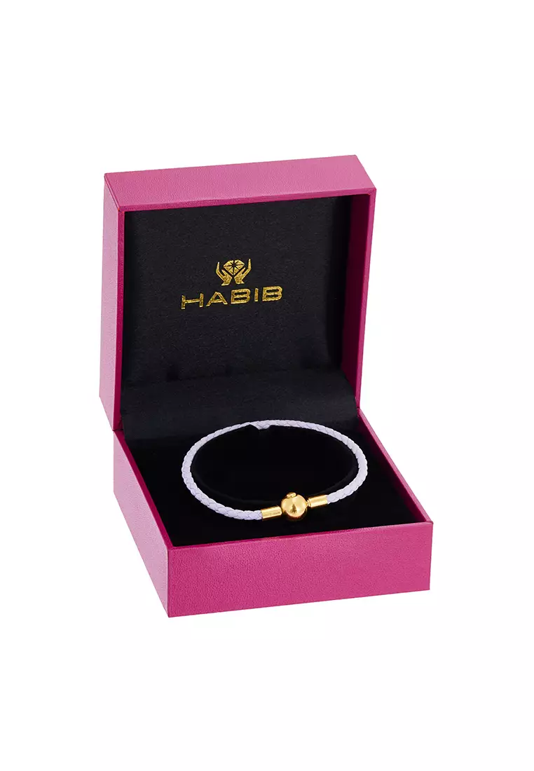 Buy HABIB HABIB Leather Bracelet WWGB2930325 (Light Purple Color) 2026 ...