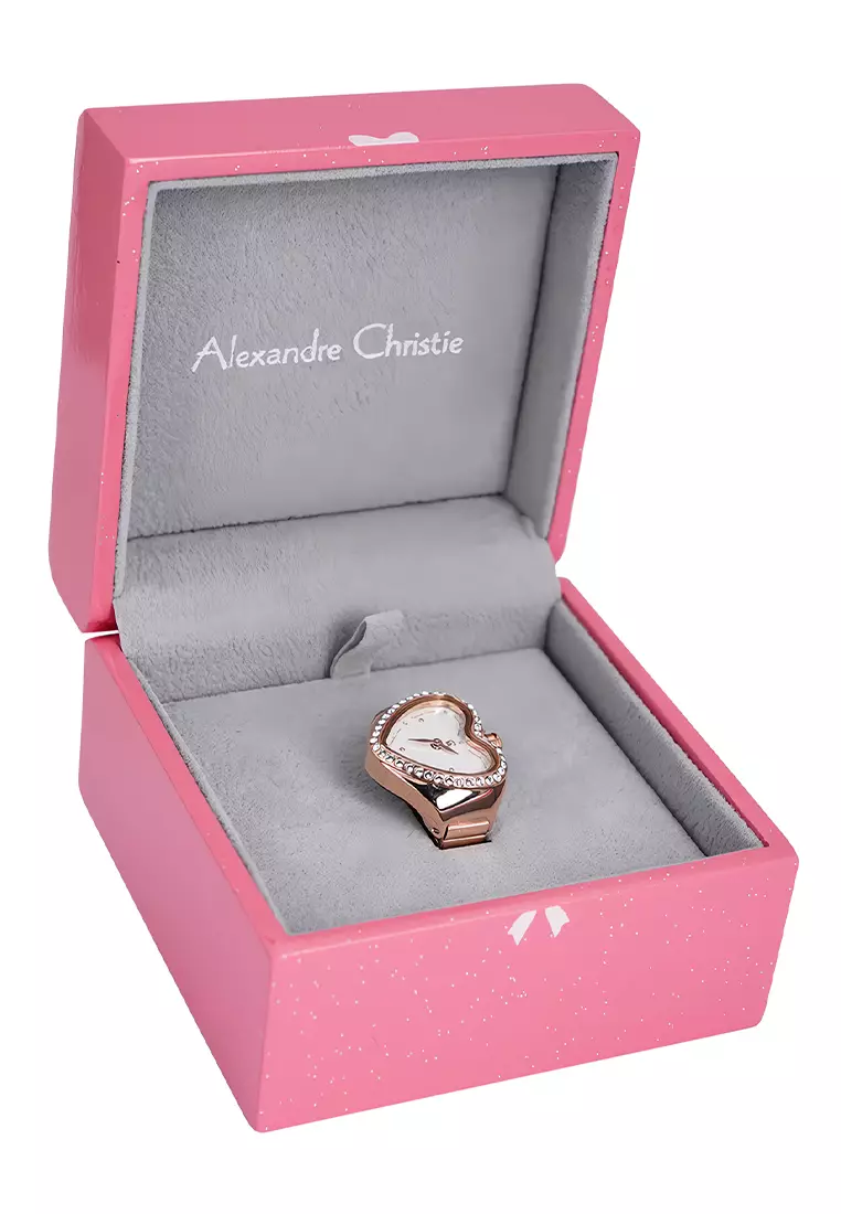 Jam Tangan Ring Wanita Alexandre Christie AC 2B05 LHBRGSL - Silver Dial - Stainless Steel