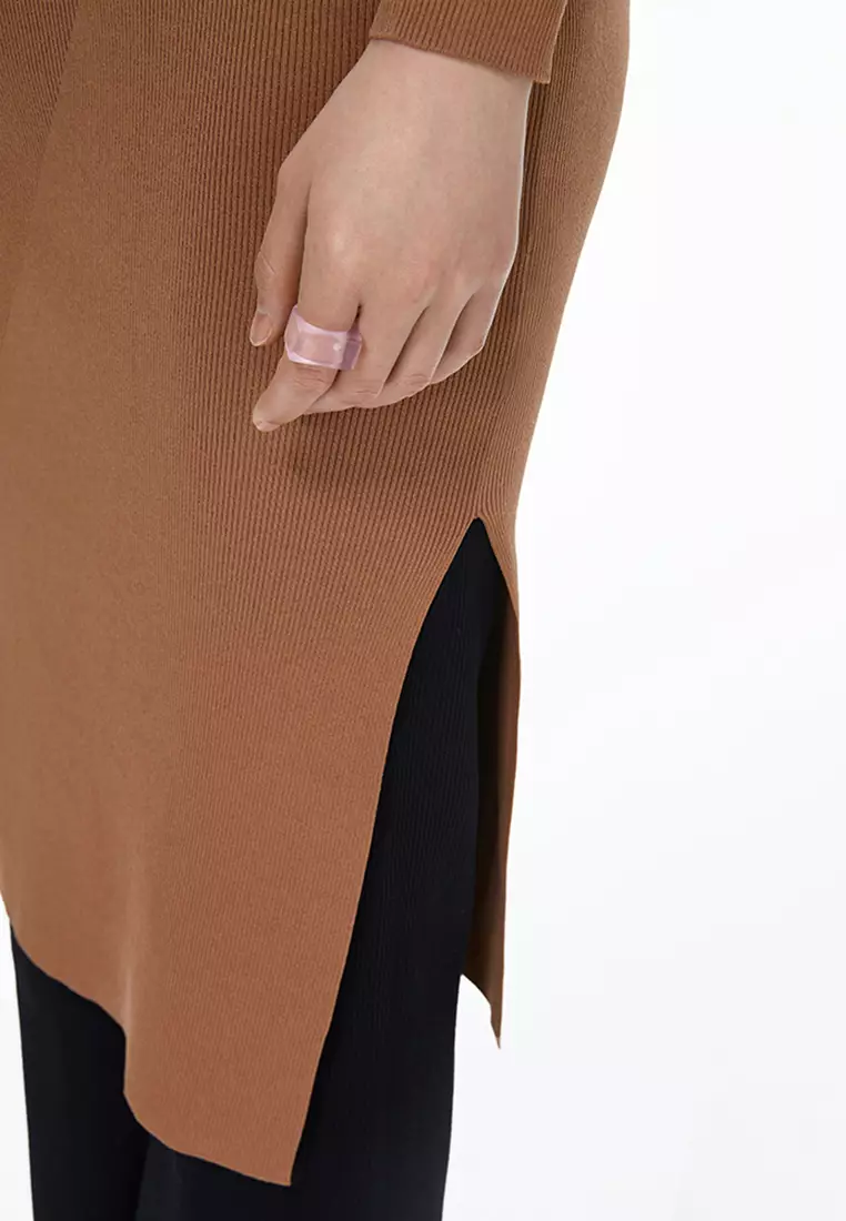 JNBY Women's Slim V-Neck Knit Dress