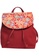 Oxhide red Small Backpack for Girls Kids and Teens - Red Canvas Leather Backpack- Hand painted Backpack - BK1 RED 000F1ACC879EDCGS_1