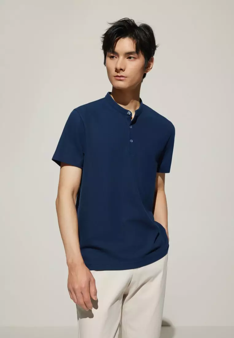 G2000 Easy Care Cool Touch Pique Smart Fit Stand Collar Short Sleeve Polo Tee