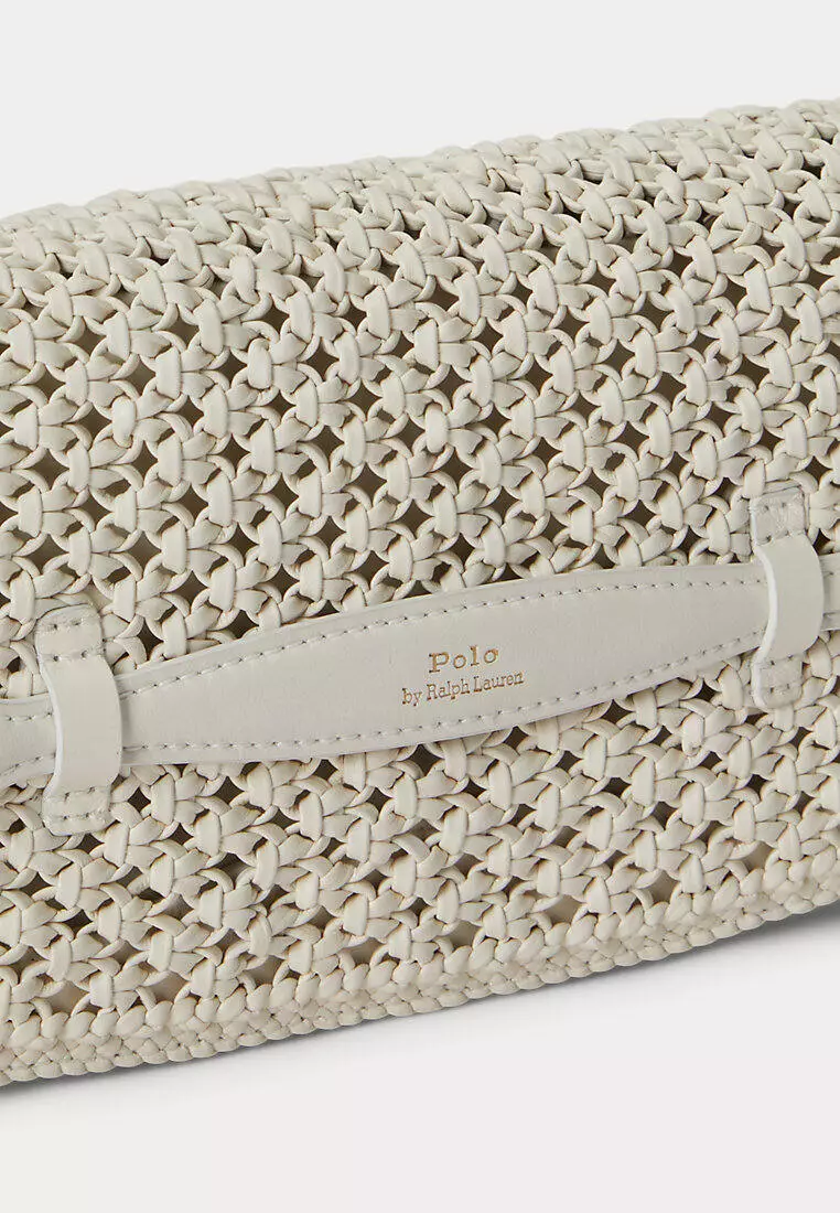 Polo Ralph Lauren Women Bellport Woven Leather Long-Flap Clutch