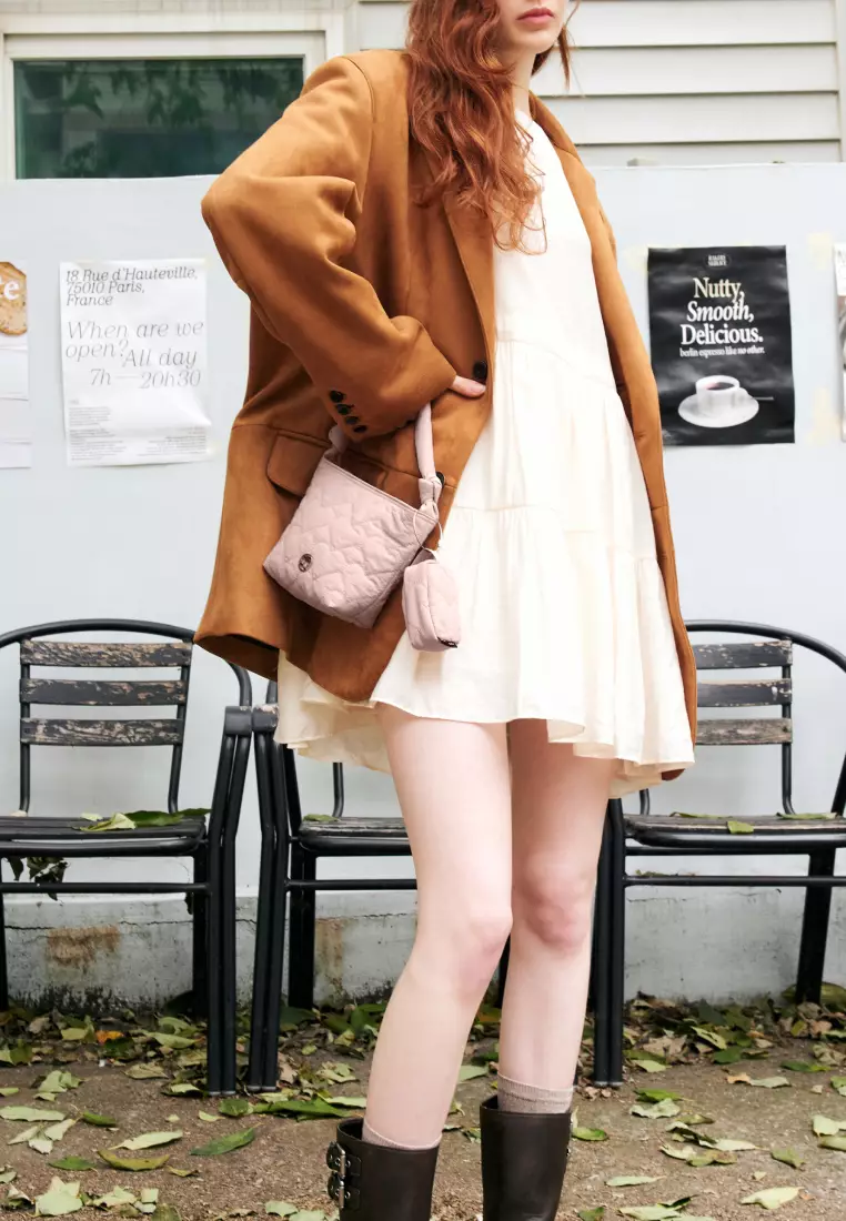 HOLLY Q SET Nylon Crossbody Bag Indi Pink