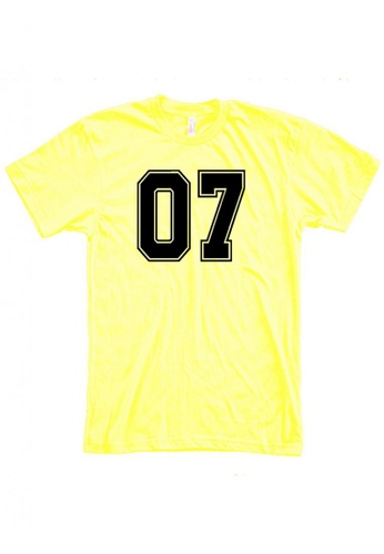 MRL Prints yellow Number Shirt 07 T-Shirt Customized Jersey 4B3B1AAD59FBD8GS_1