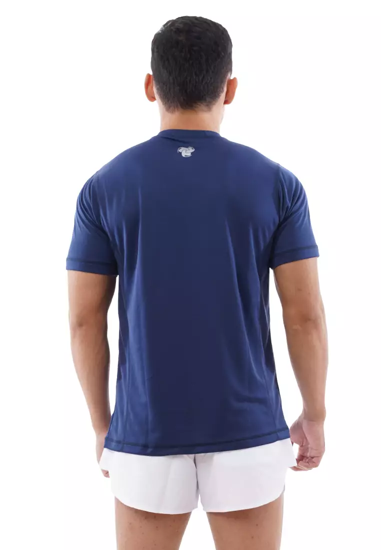 Tiento Kaos Dry Fit Men Navy Baju Olahraga Lari Pria