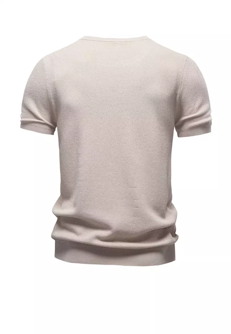 Basic Casual Crew Neck T-Shirt AX-PSD8000