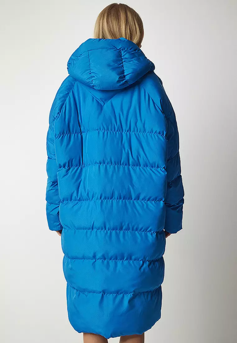 Oversized Puffer Coat With Hoodie