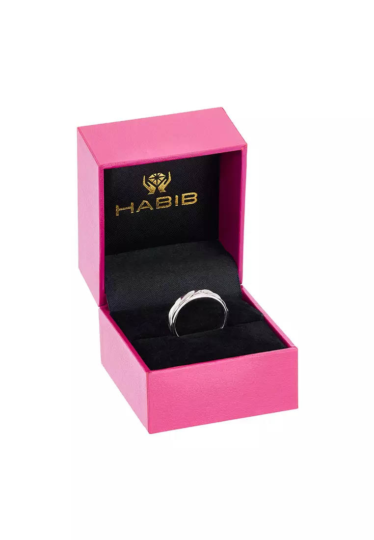 HABIB Diamond Ring in 750/18K White Gold A0318-A