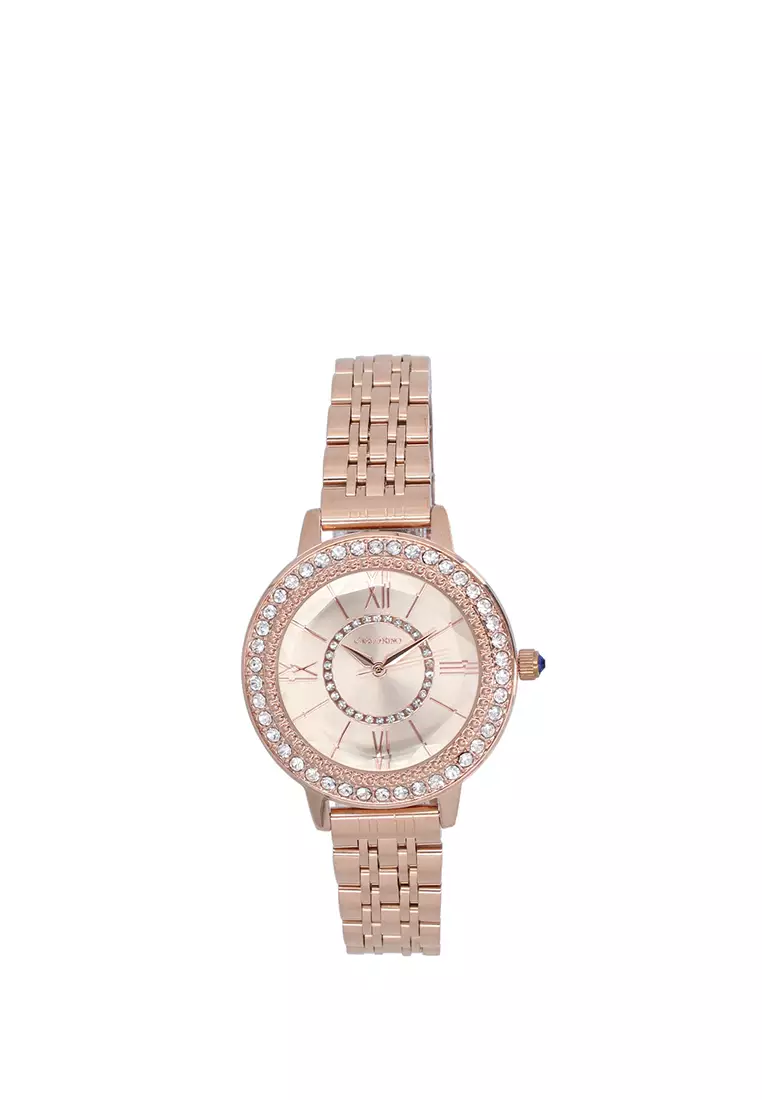 Buy Carlo Rino Gold Aurora Timepiece 2026 Online | ZALORA