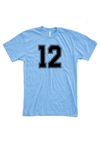MRL Prints blue Number Shirt 12 T-Shirt Customized Jersey 910D3AADE1C0F5GS_1
