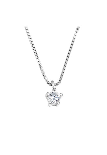 ZITIQUE silver Women's Mini Crystal Necklace - Silver 778C4ACC6B95B3GS_1