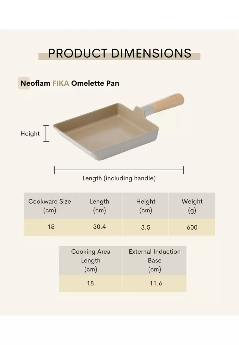 Ships Worldwide! Neoflam - FIKA 15cm Induction Egg Pan. Similar to