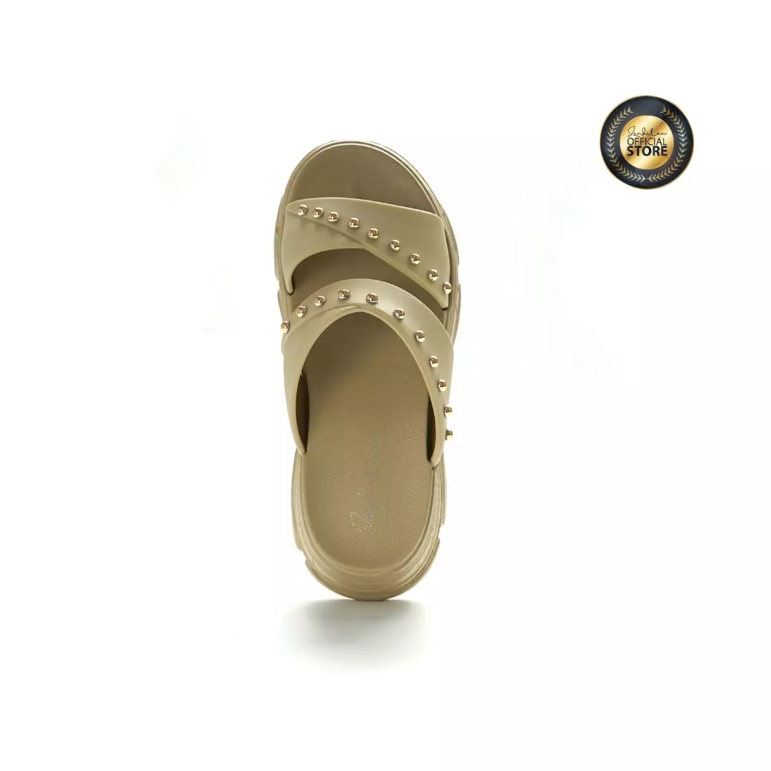 ZANDILAC - SANDAL WANITA DEWASA CH220524WD - COKLAT JAHE