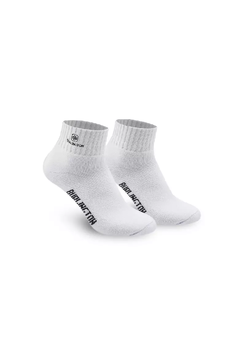 Men's Cotton Embroidered Thick Sports Ankle Socks 3 Pairs In A Pack E1001