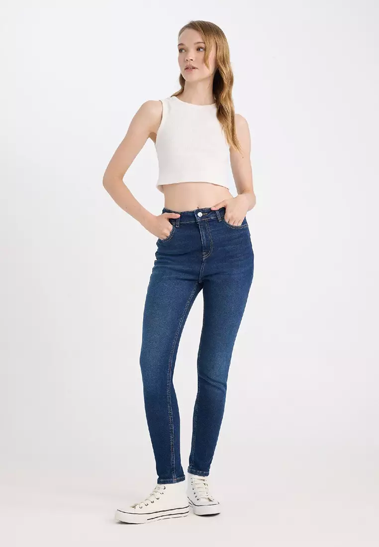 Buy DeFacto Skinny Fit High Waist Ankle Length Jeans 2025 Online