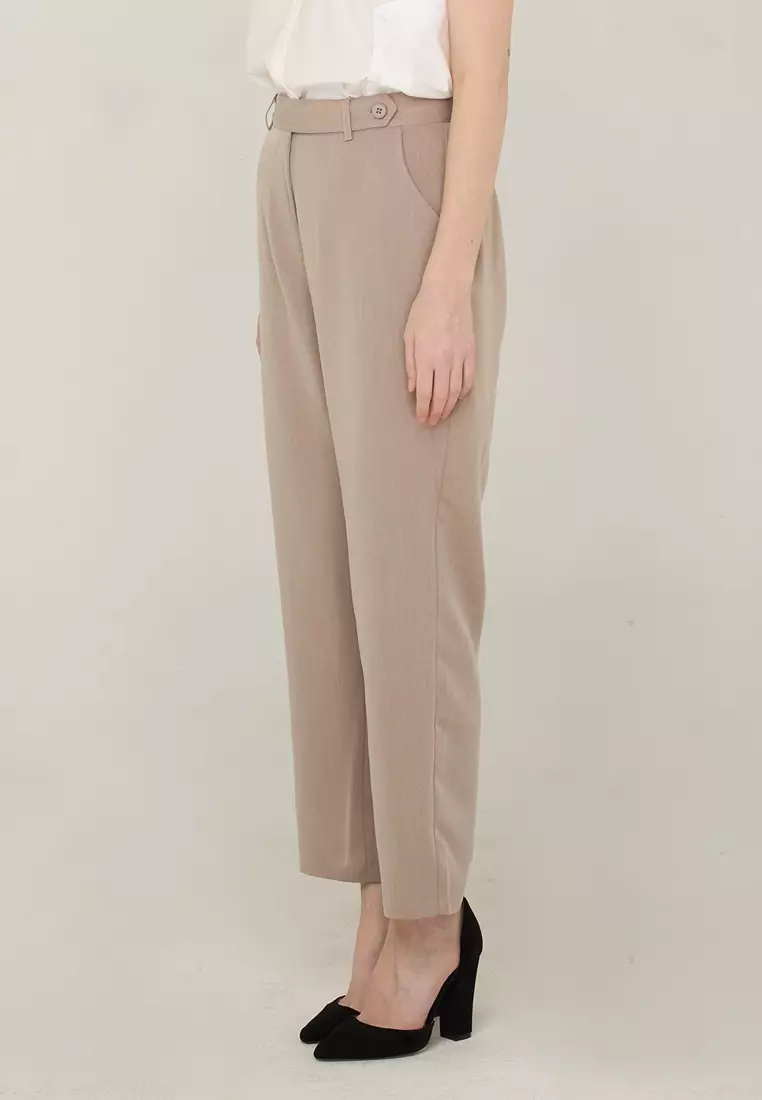Allona Relaxed-Fit Pants with Pocket Detail