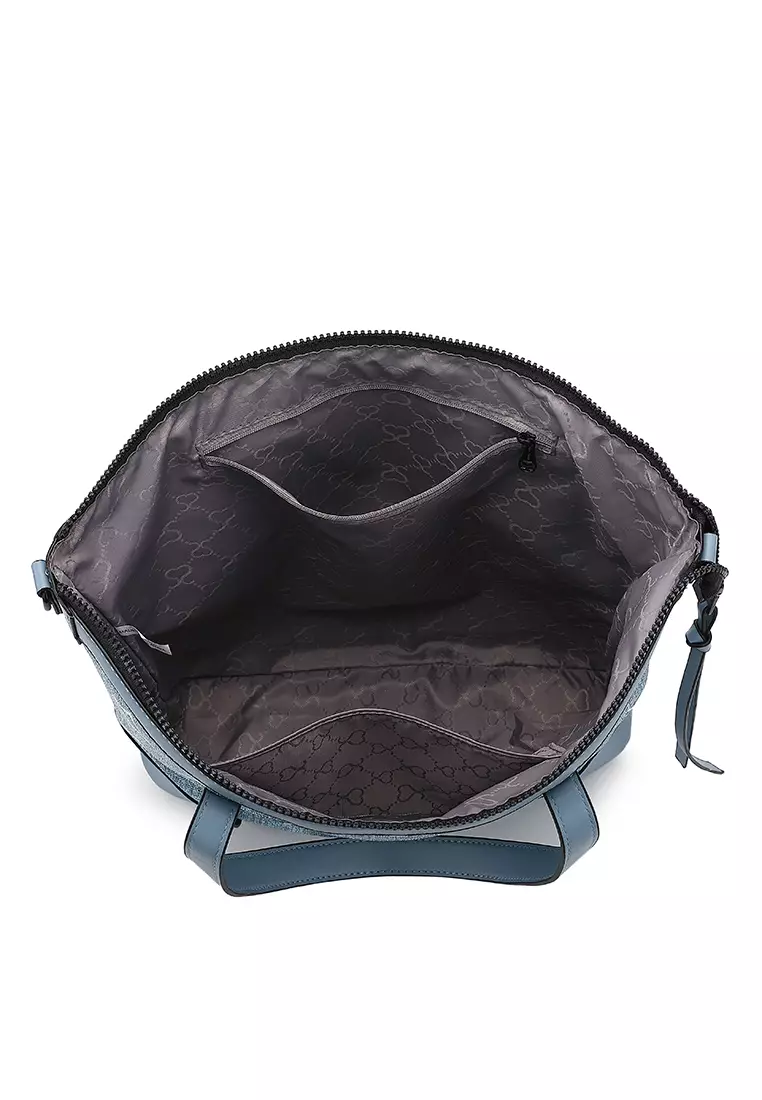 Women's Monogram Tote Bag / Shoulder Bag / Sling Bag / Crossbody Bag (側孭袋 / 單肩包 / 斜孭袋) - 藍色