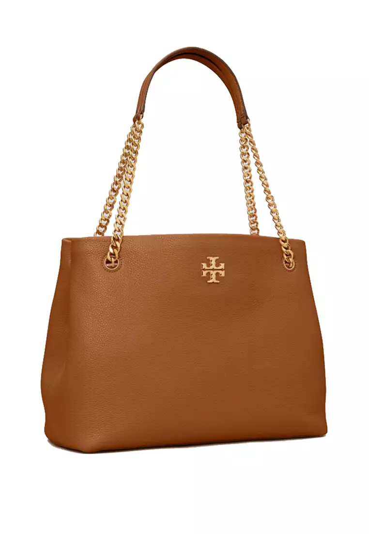 Buy TORY BURCH TORY BURCH Kira Leather Tote Bag Light Umber 61995