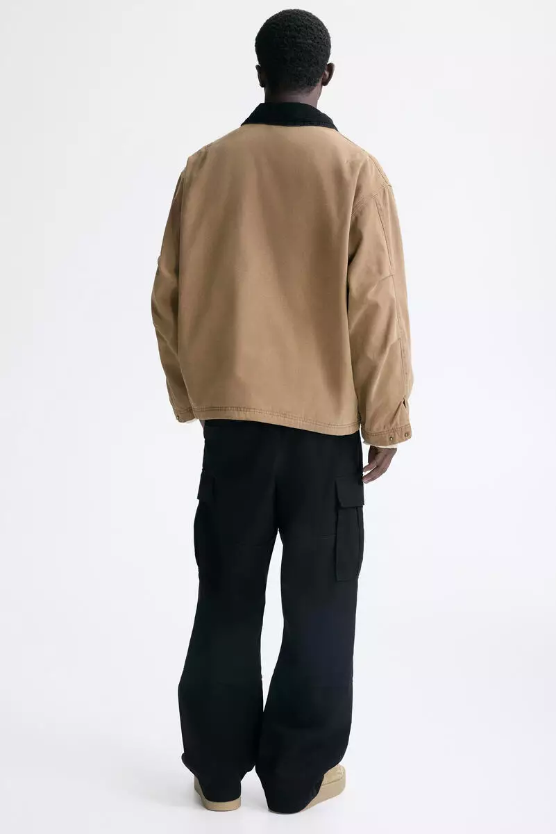 Relaxed Fit Cotton cargo trousers