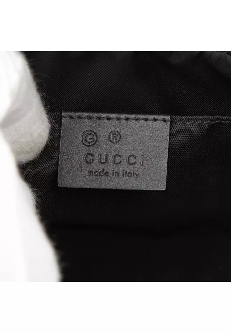 Pre-Loved Gucci Canvas Techno Web Belt Bag