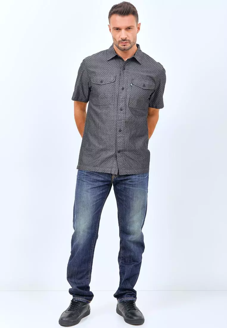 Used 1968 - Arlie Kemeja Pria Lengan Pendek Black