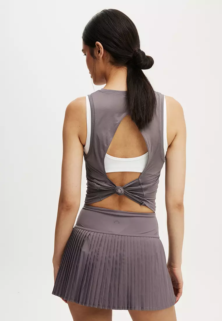 Active Open Back Muscle Tank Top