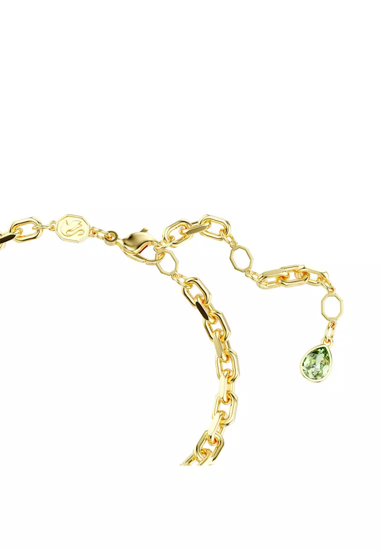 Idyllia bracelet, Mixed cuts, Flower, Multicolored, Gold-tone plated
