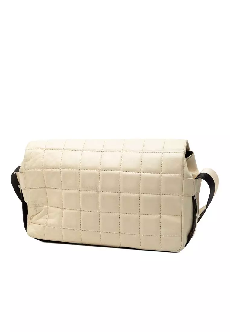 Pre-Loved Chanel Chocolate Bar Lambskin Sport Line Crossbody