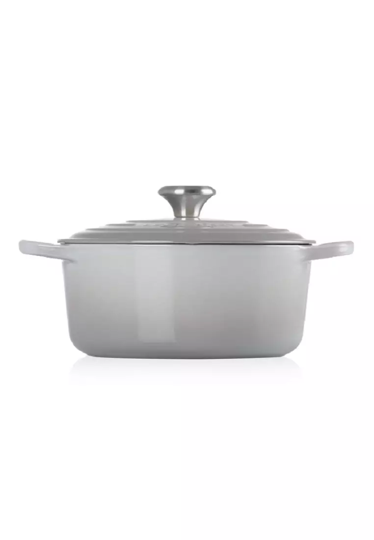 Le Creuset Le Creuset Signature Mist Grey Cast Iron 24cm Round Casserole 2024 Buy Le Creuset