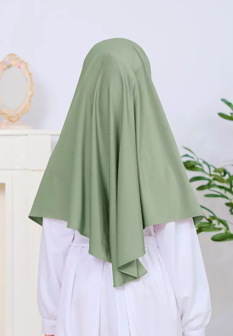 Cotton Bee - Jennaira Bergo Dagu | Hijab Instan Anak Non Pad - S