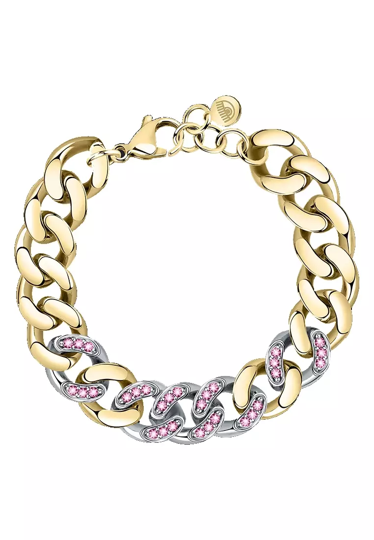 Chiara Ferragni Chain 170+25mm Women's Pink Stone Bracelets J19AUW51