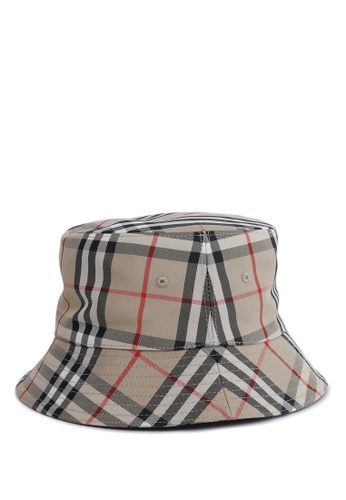 Burberry Vintage Check Technical Cotton Bucket Hat Bucket hat | ZALORA  Philippines