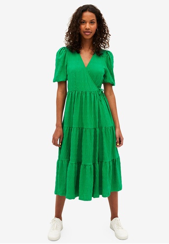 Monki green Prairie Midi Dress 6E31FAAA9739B7GS_1